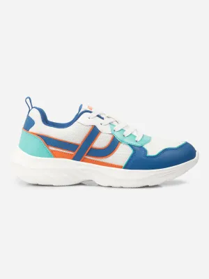 Base Support Torsional Rigidity Plate Men's Colourblocked White Lace Up Sneakers (IX7129)