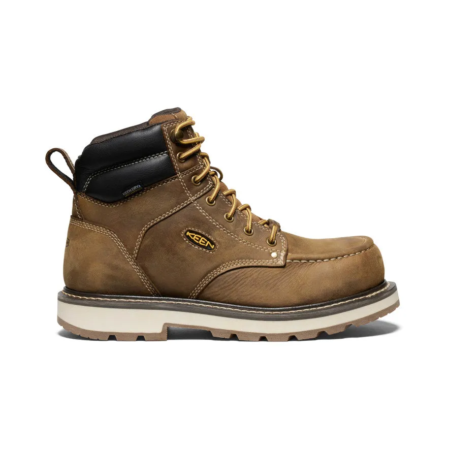 Men's Cincinnati 6" Waterproof 90 Heel Boot (Carbon Toe)  |  Belgian/Sandshell Effortless Step Shoes Quick Step-On