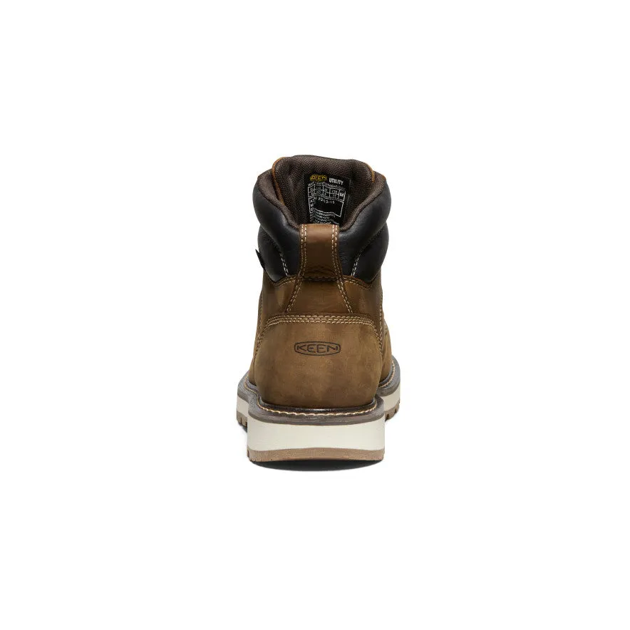 Men's Cincinnati 6" Waterproof 90 Heel Boot (Carbon Toe)  |  Belgian/Sandshell Summer Slide Style Ergonomic Shape