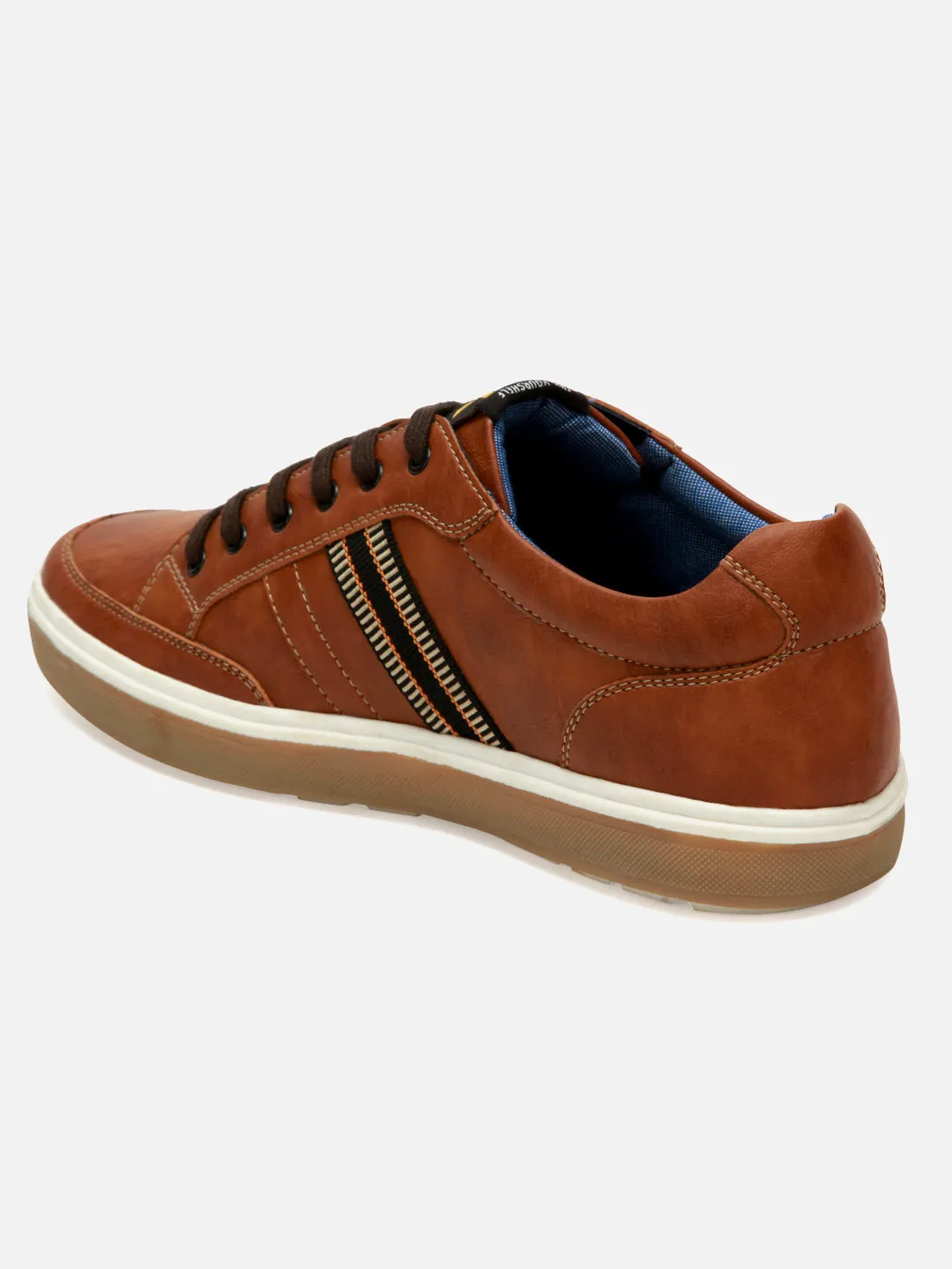 Elastic Men's Tan Lace Up Casual (IX1018)
