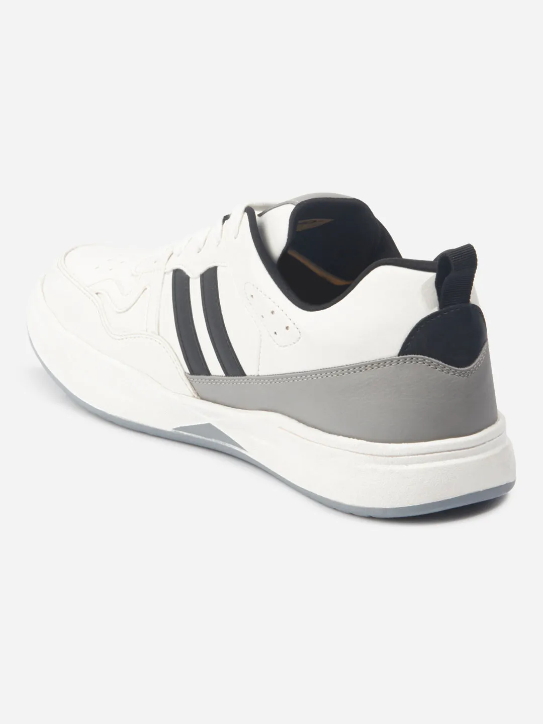 Weatherproof Footwear Men's White Lace Up Sneakers (IX6017)