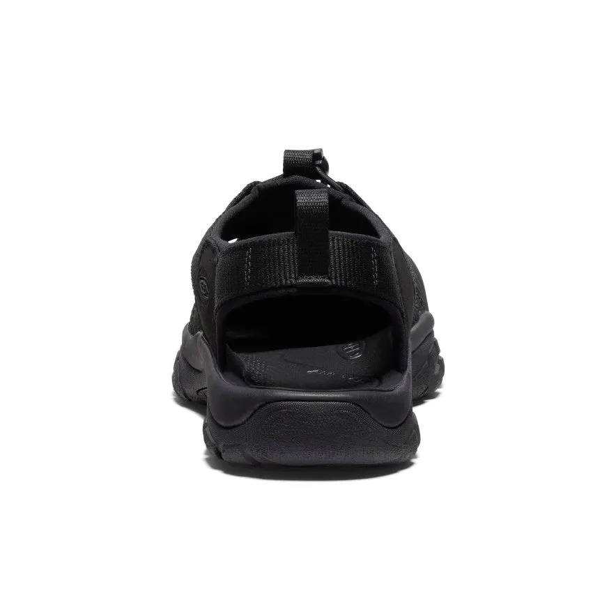 Men's Newport H2 Sandal  |  Triple Black Comfy Walk Subtle design