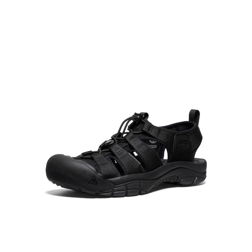 Flexible Comfort Men's Newport H2 Sandal  |  Triple Black