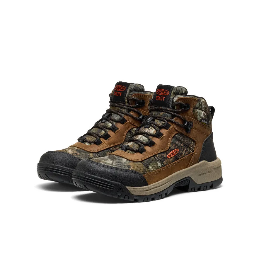 Park Step Women's Skokie Waterproof Work Boot (Soft Toe)  |  Camo/Black