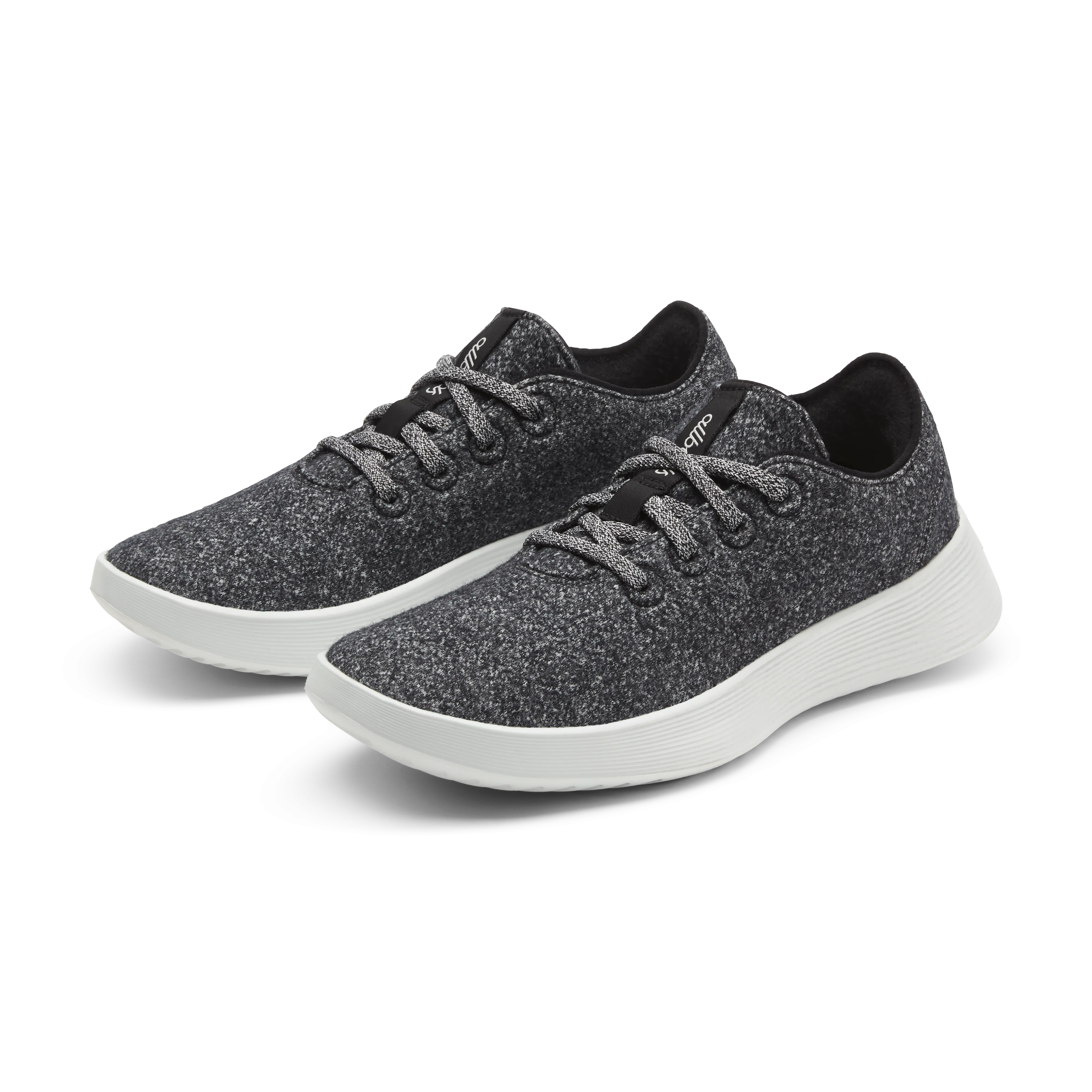 Thermal Regulating Fabric Women's Wool Runner Go - Dark Grey (Light Grey Sole)