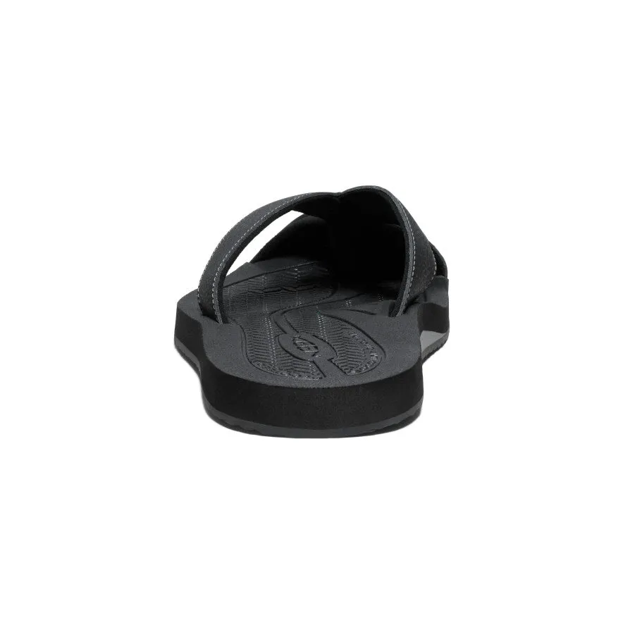 Men's Barbados Flip-Flop  |  Black/Steel Grey Flexible Style