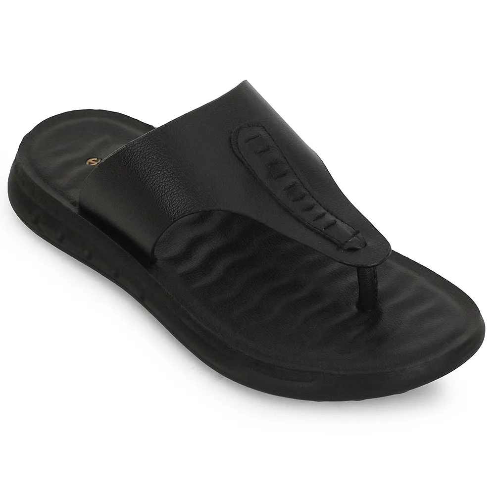 Healers Black Casual Slipper For Men GHD-82 By Liberty Groom Side