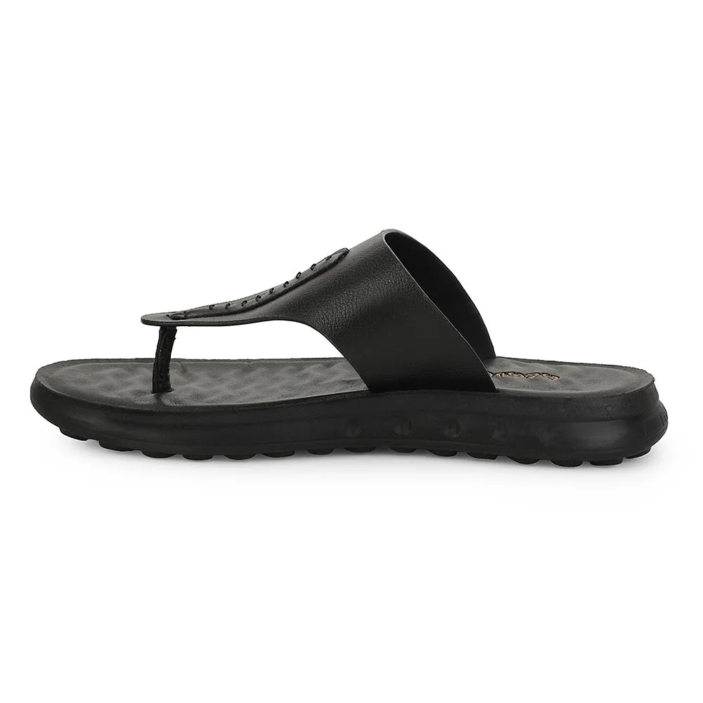 Healers Black Casual Slipper For Men GHD-82 By Liberty Eye Draw