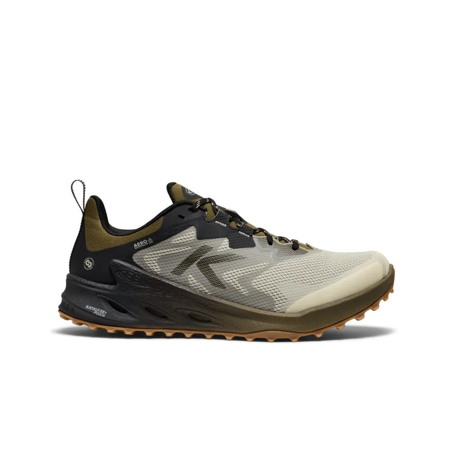 Slip Resistant Outsole Men's Zionic NXT Waterproof Hiking Shoe  |  Abbey Stone/Dark Olive
