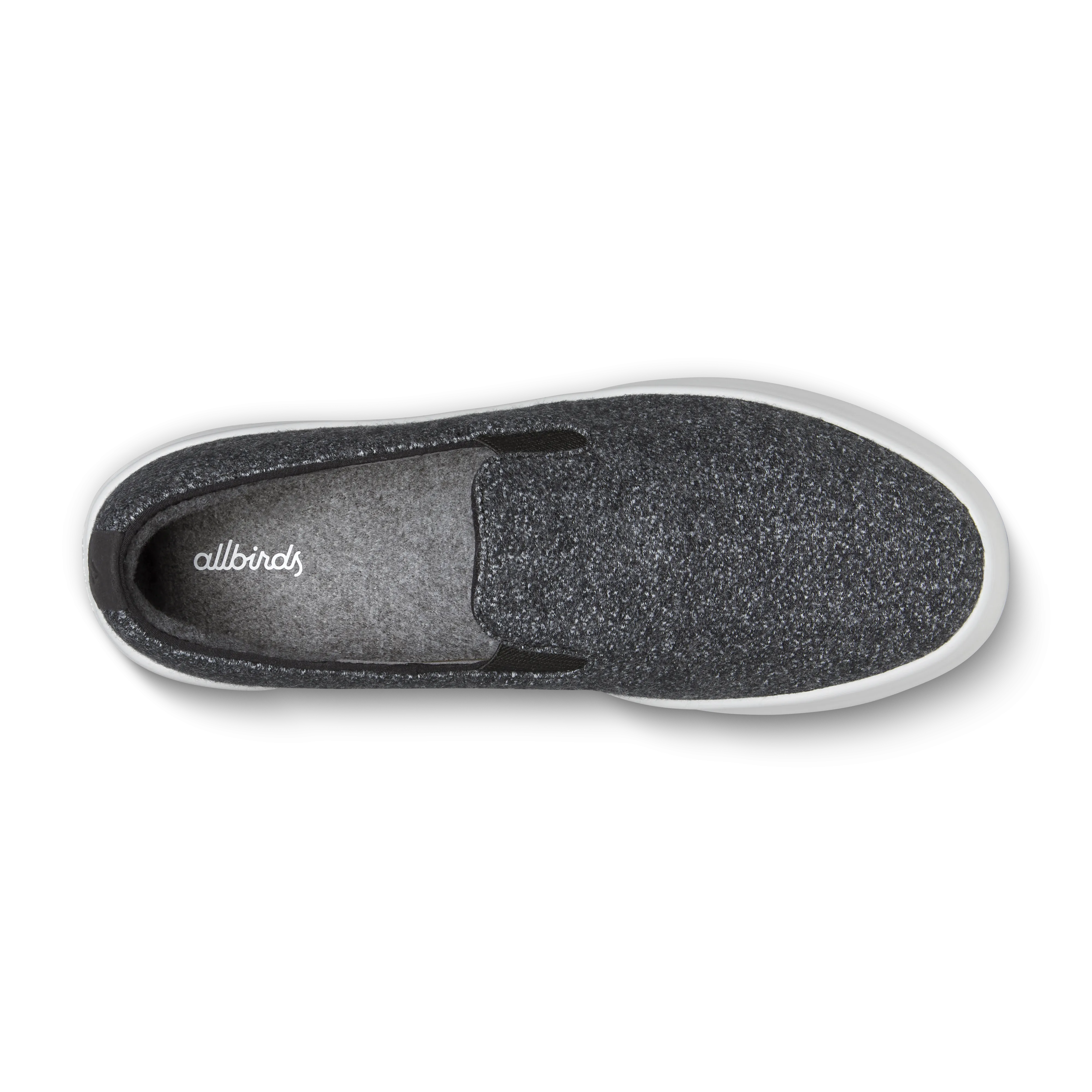 Quick Relax Fit Shoes Stay Comfortable Men's Wool Cruiser Slip On - Dark Grey (Light Grey Sole)