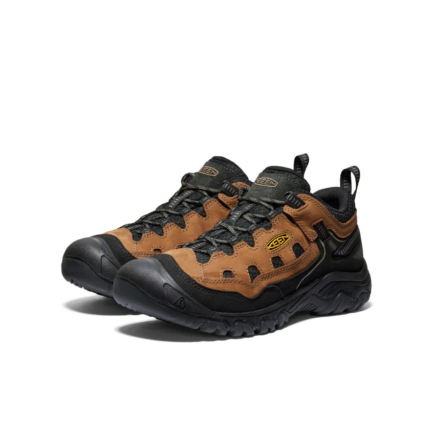 Good Traction Comfortable Adaptability Men's Targhee IV Vented Hiking Shoe  |  Bison/Golden Yellow