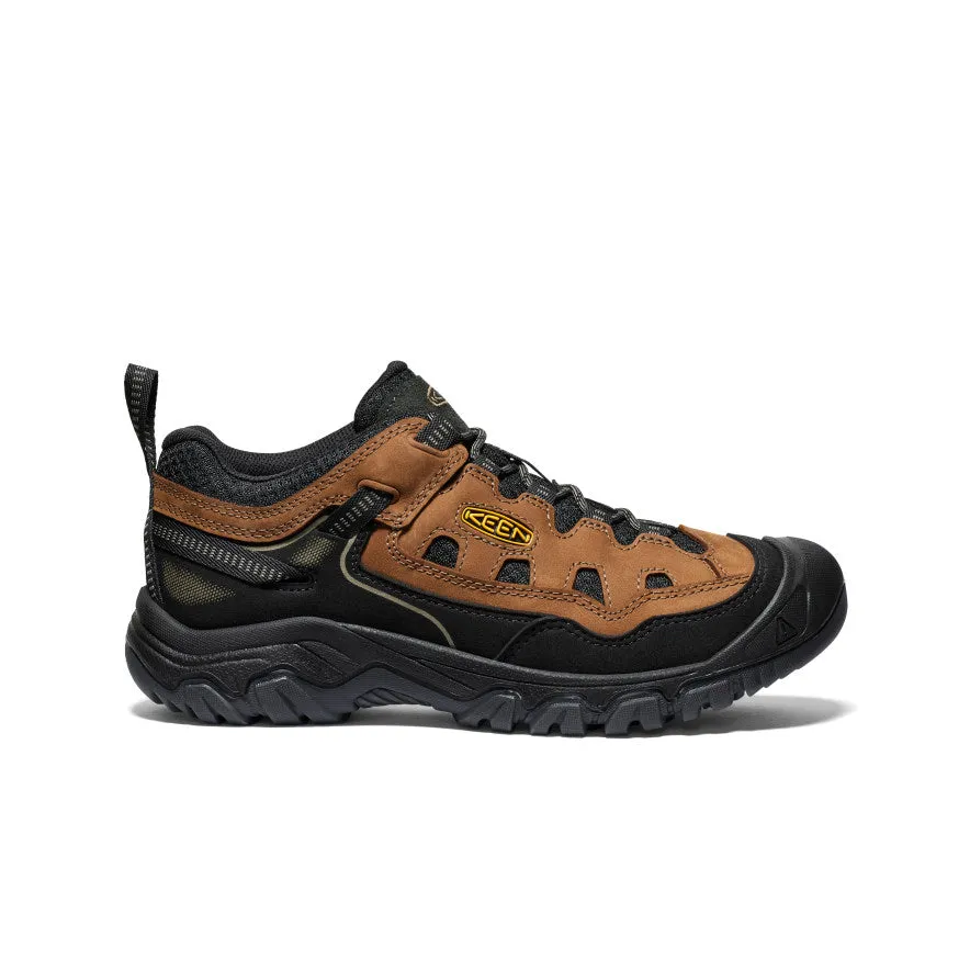 Men's Targhee IV Vented Hiking Shoe  |  Bison/Golden Yellow Cushioned Base Work Commute
