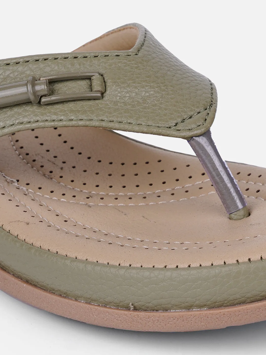 Women's Olive Thong Sandals (IU6013) EnergyReturn
