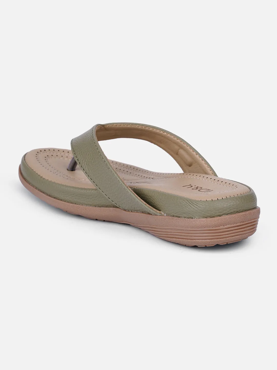 Outdoor Adventure Women's Olive Thong Sandals (IU6013)