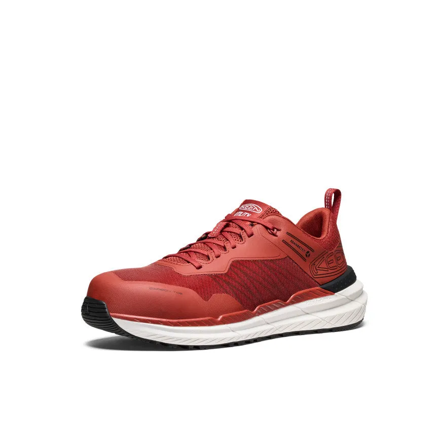 Anti Slip Protection Men's Speedworks Work Sneaker (Carbon Toe)  |  Red Ochre/Black