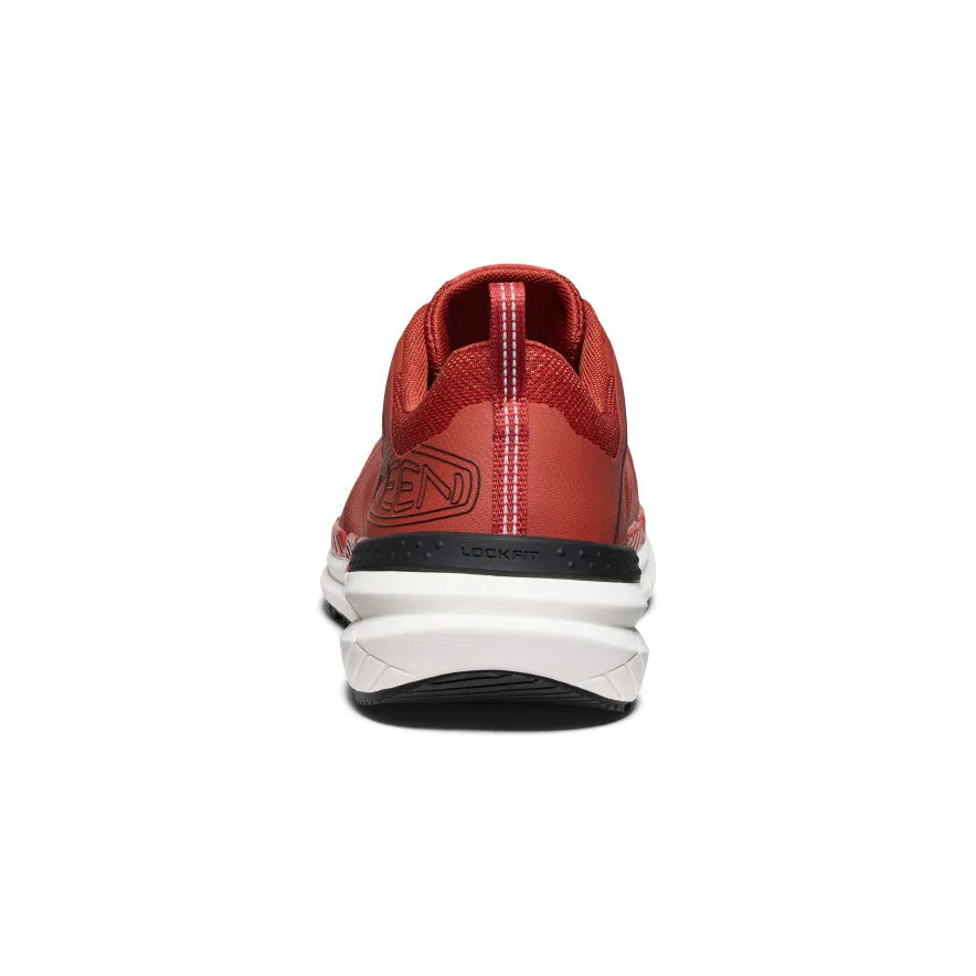 Men's Speedworks Work Sneaker (Carbon Toe)  |  Red Ochre/Black mesh material
