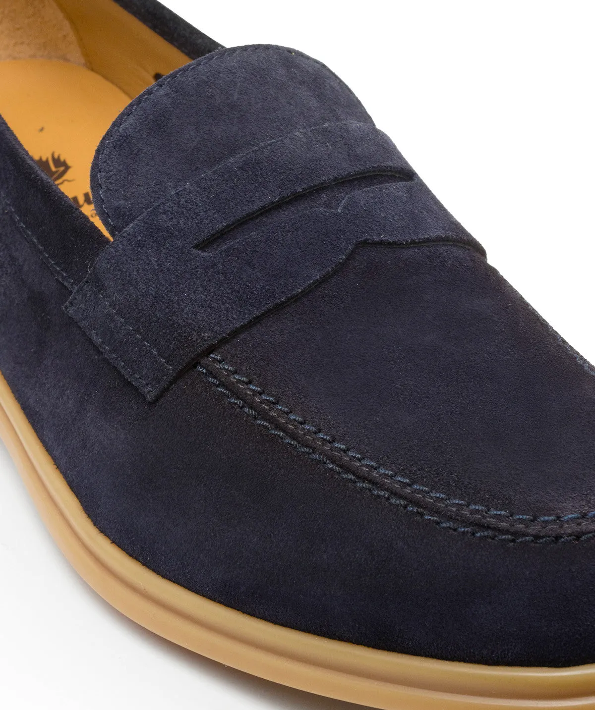 Mocassin PORTOBELLO Daim Bleu Marine Wear   Resistant Modern Ease