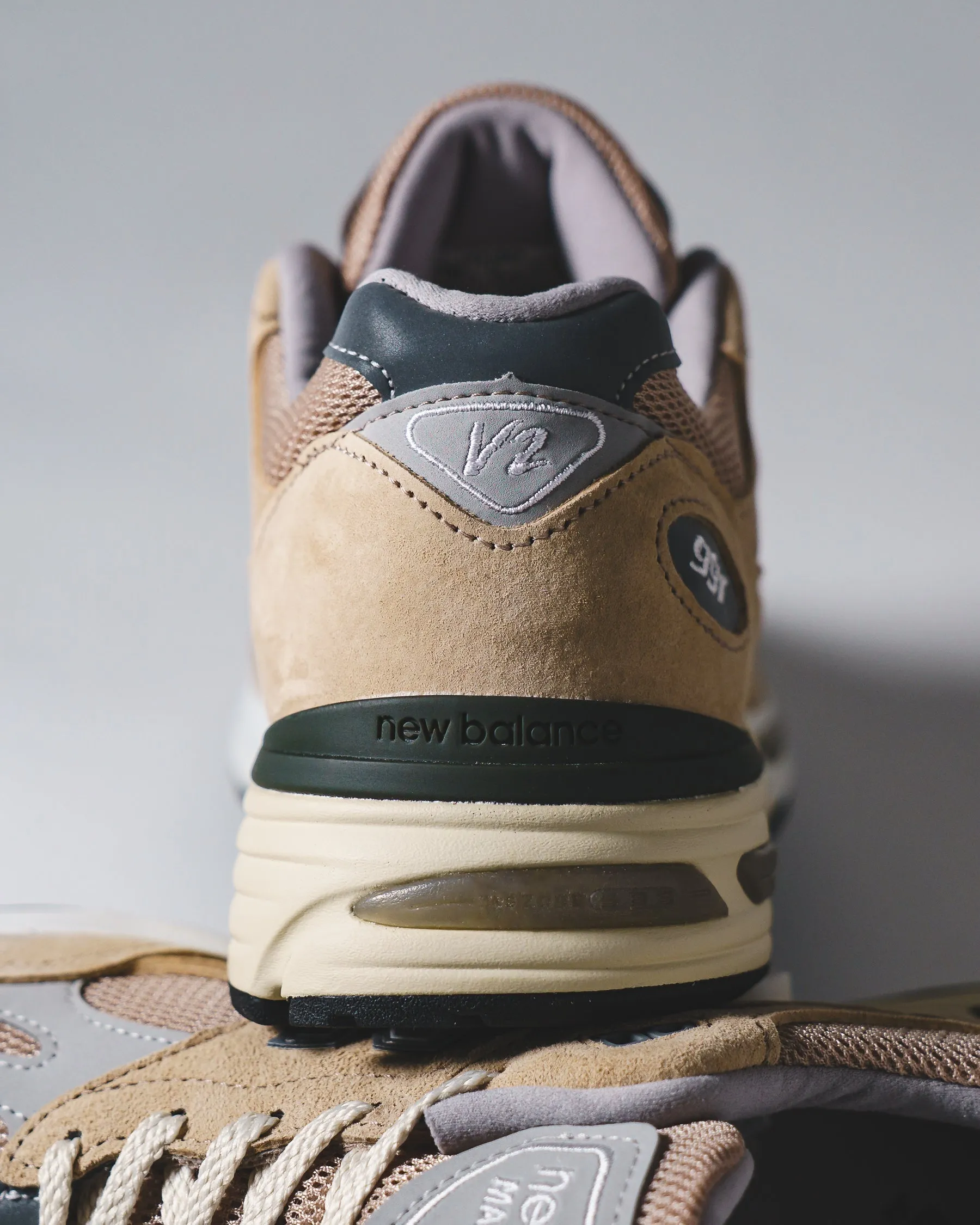 Freeze Proof New Balance Unisex Made in UK 991v2 Cuban Sand U991BE2