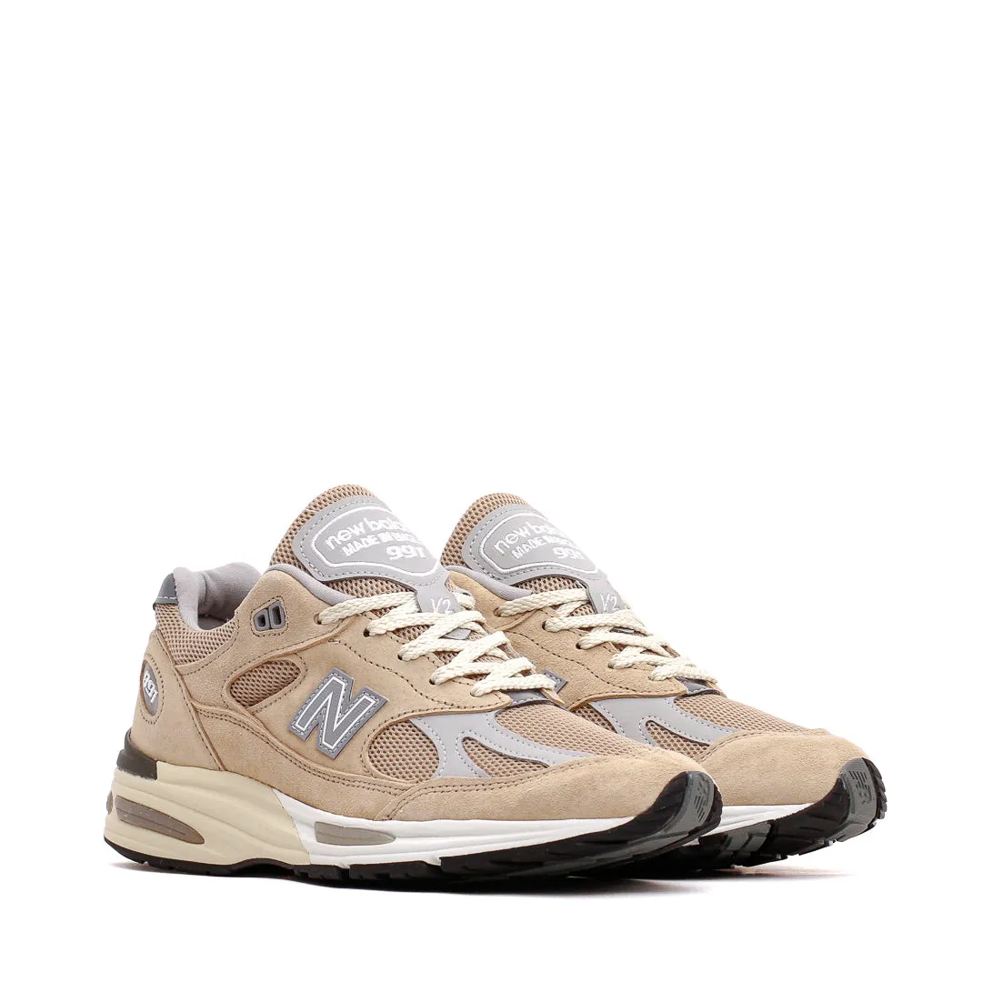 Beach Fun Crystal Glow New Balance Unisex Made in UK 991v2 Cuban Sand U991BE2