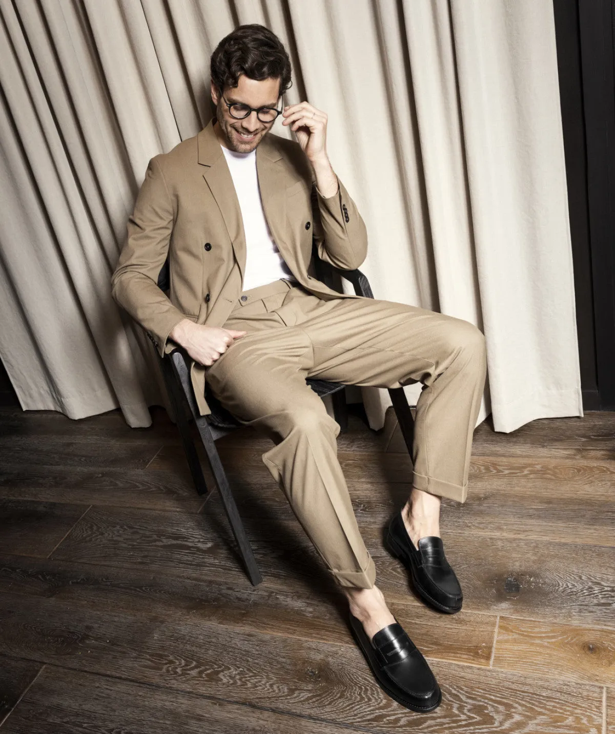 Mocassin COLLEGE 1986 Noir Comfort Step Ergo Build