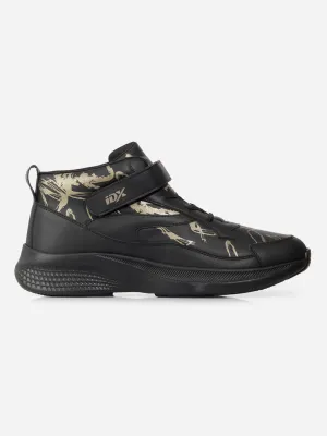 Fresh Walks Men's Black Texture Print Sneakers IX7132