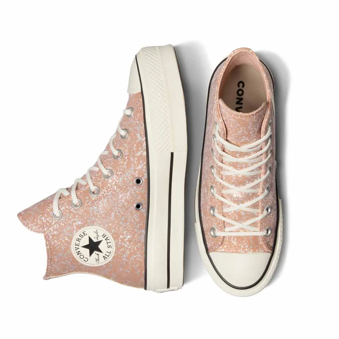 Court Fast Converse - Women's Chuck Taylor All Star Lift Platform Glitter High Top Shoes (A09422C)