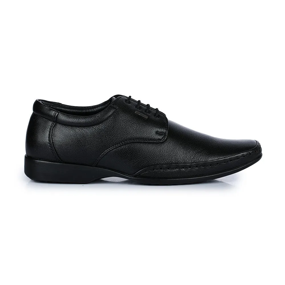 Fortune (Black) Classic Oxford Shoes For Men FL-510 By Liberty Confidence Fit Groom Side