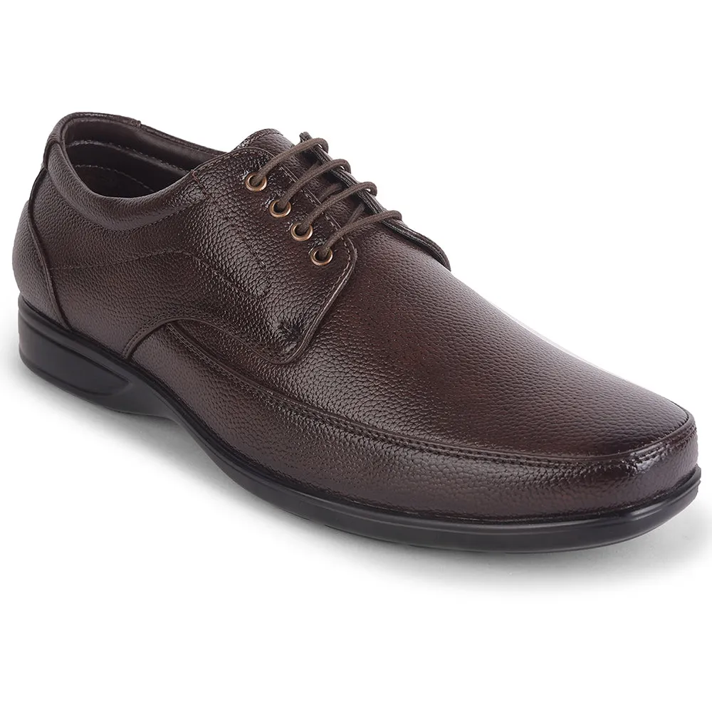 Stage Ready Fortune Brown Lacing Formal Derby Shoes For Men HML-5E By Liberty