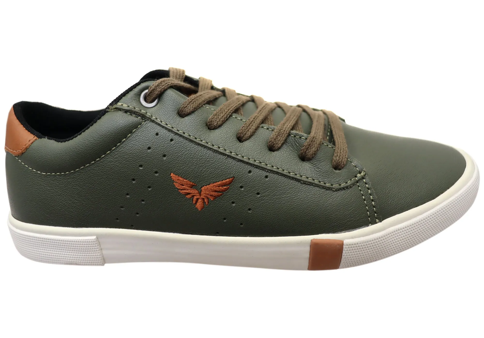 Eagle Fly Timothy Mens Comfortable Lace Up Casual Shoes Made In Brazil Smooth Finish