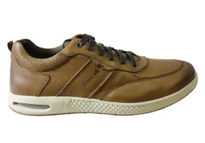 Ferricelli Shawn Mens Leather Lace Up Casual Shoes Made In Brazil Versatile Fit Shine Hike