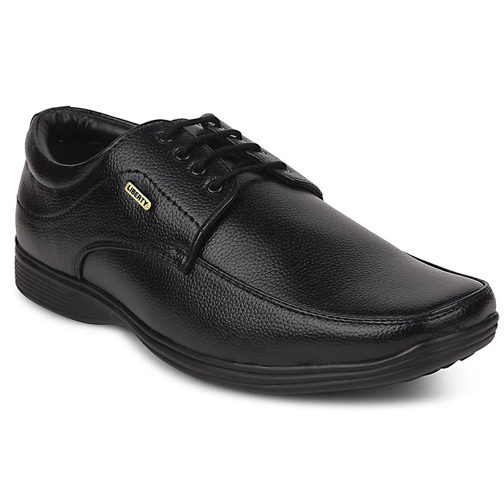 Groom Style Fortune Black Formal Lacing Derby Shoes For Men R573-05 By Liberty