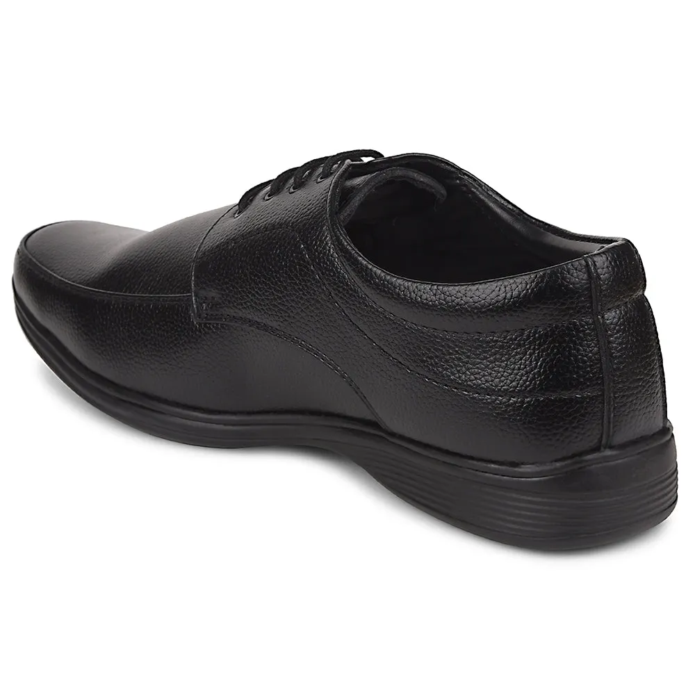 Style Icon Fortune Black Formal Lacing Derby Shoes For Men R573-05 By Liberty