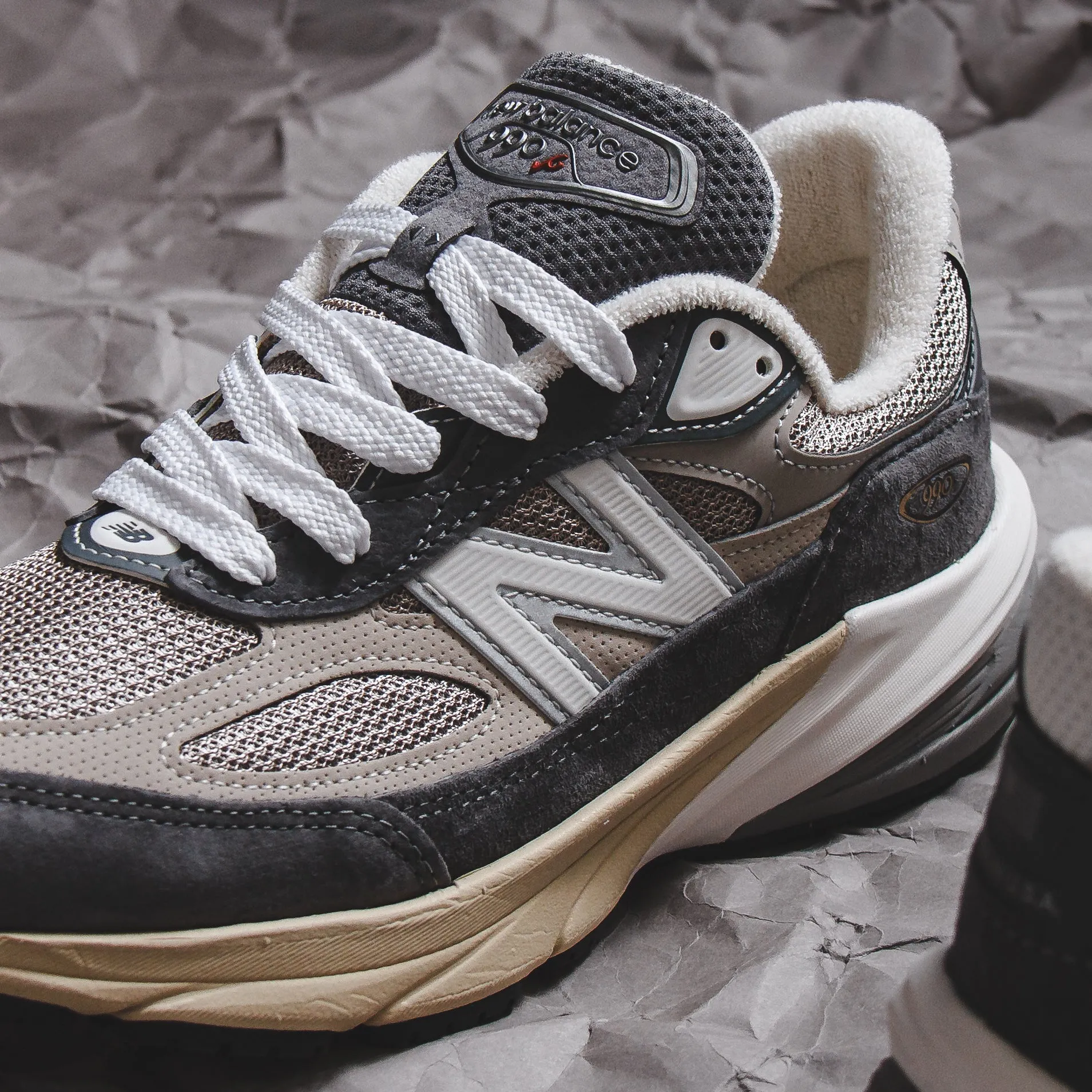 New Balance Unisex 990v6 Castlerock U990GR6 Cactus Cool Lightweight Form Rainy Day