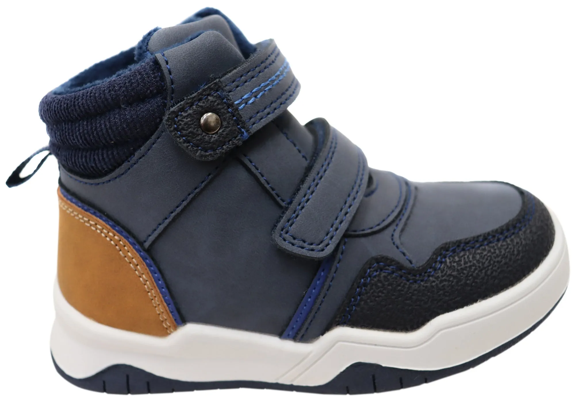 Grosby Alfie Boys Kids Comfortable Boots With Adjustable Straps Soft Sole