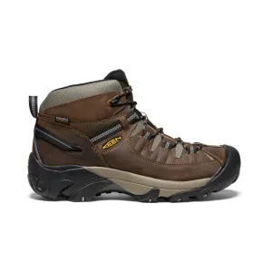 Men's Targhee II Mid Waterproof Hiking Boots  |  Shitake/Brindle Easy To Clean