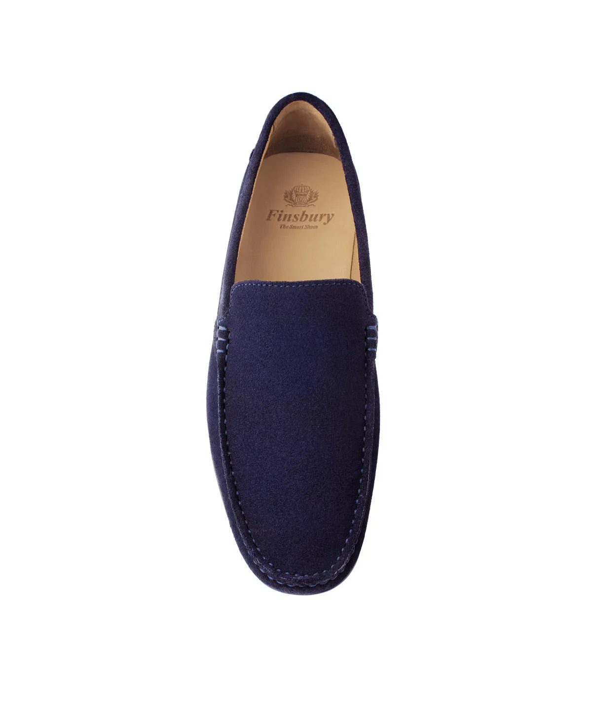 Stable Structure Mocassin DANDY Veau Velours Bleu Marine