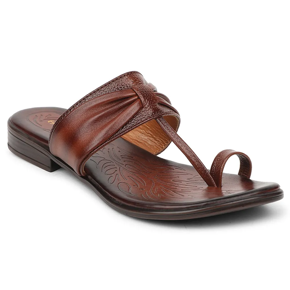 Healers Tan Casual Slipper For Women TLO-105 By Liberty Bone Aid