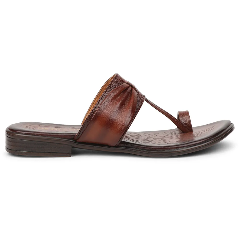 Healers Tan Casual Slipper For Women TLO-105 By Liberty Style Goal Padded Comfort Standing Workers