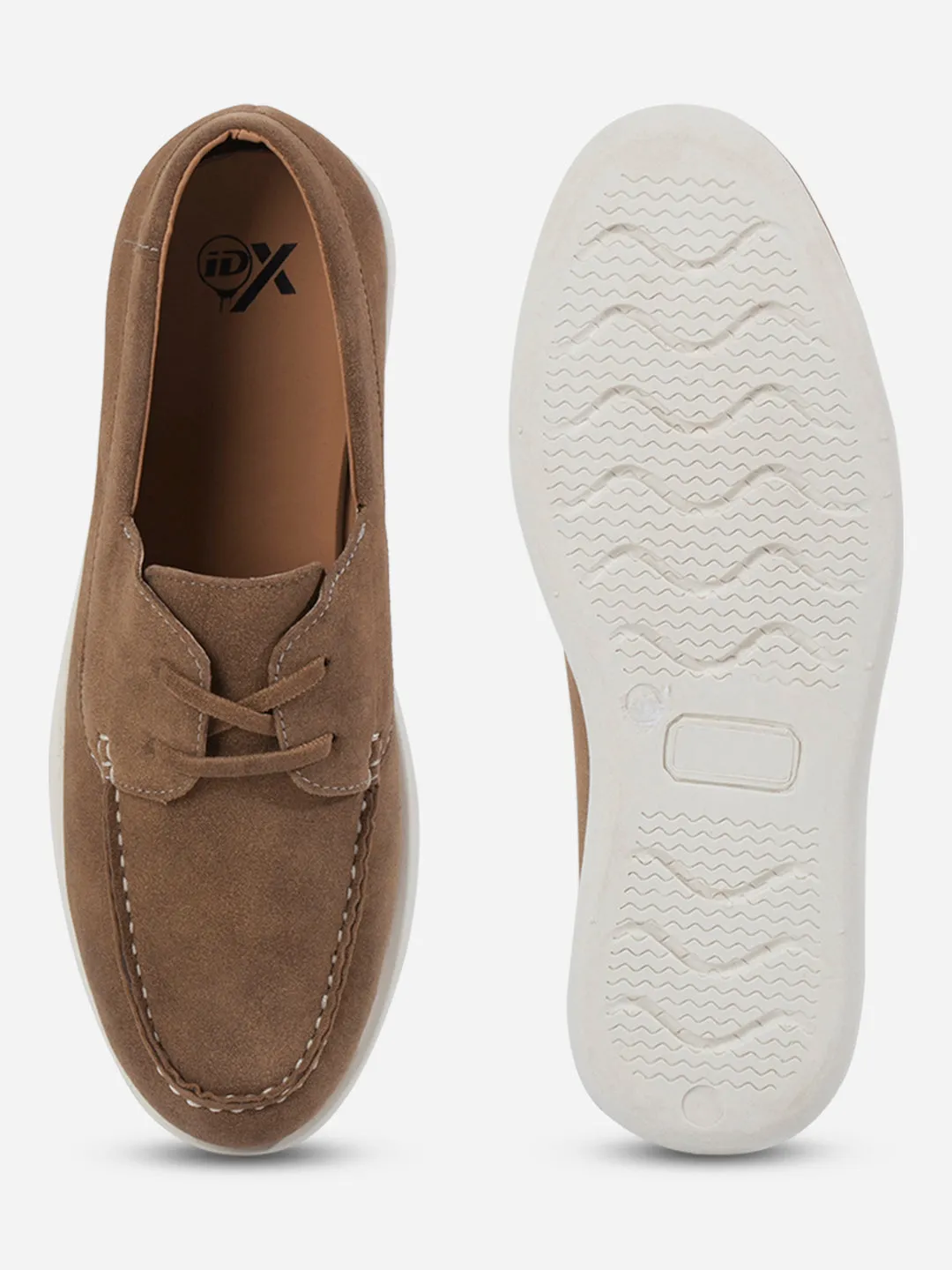 Energy Rise Soft Material Men's Beige Suede Finish Casual Lace Up (IX2151)