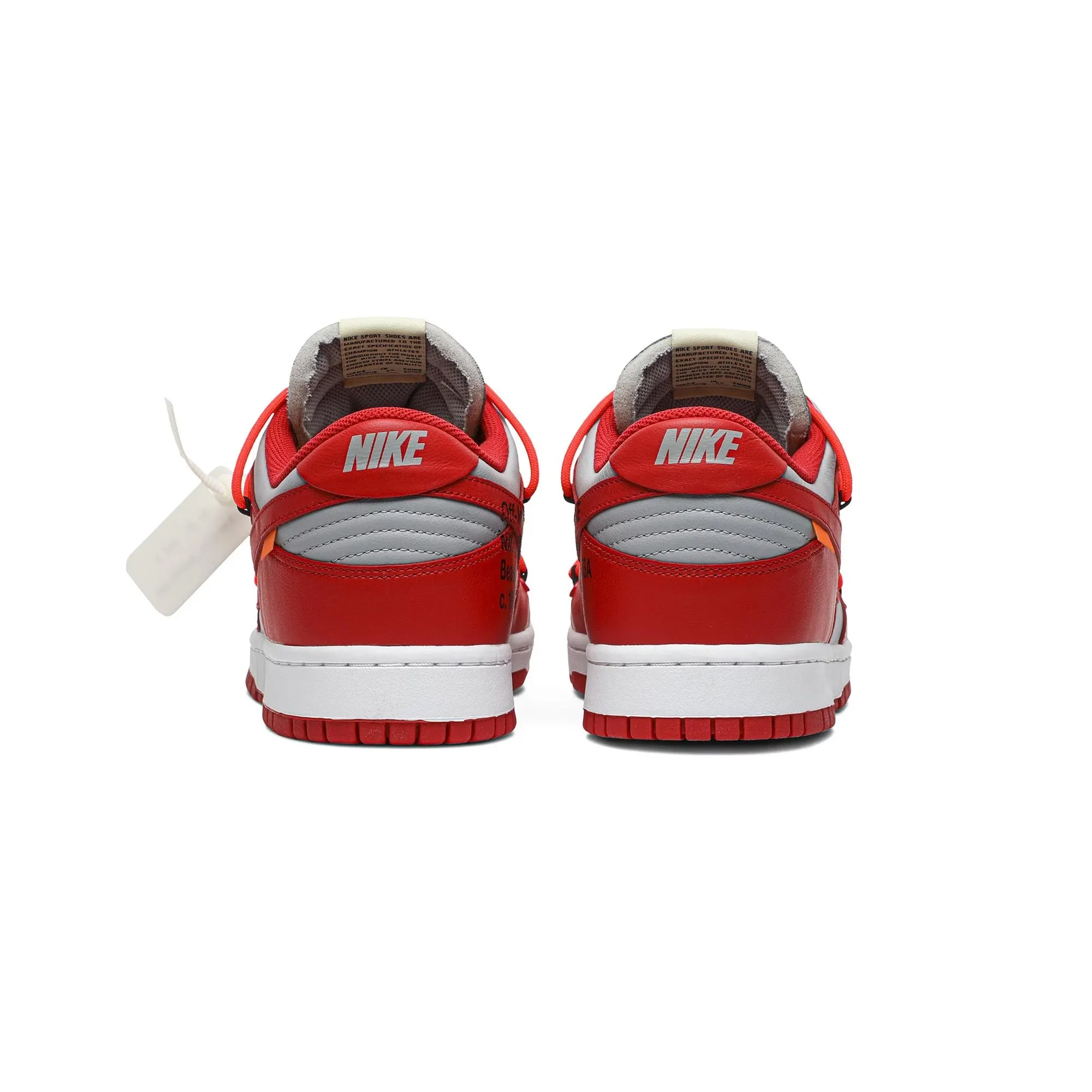 Dunk Low x Off-White - University Red (New) Ankle wrap Italian Glam