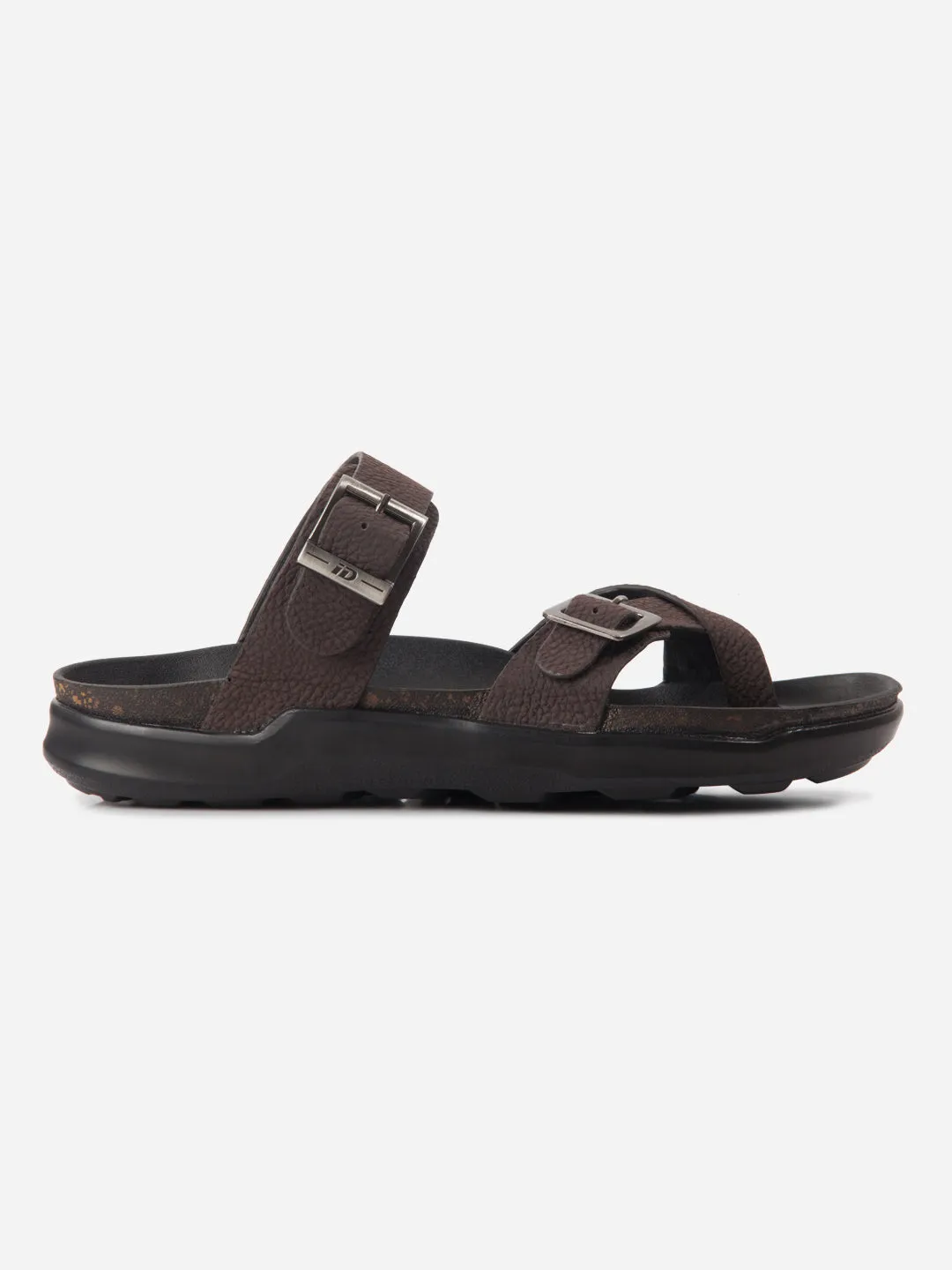 Men's Brown Strap Sandals (ID4270) Adult Ease