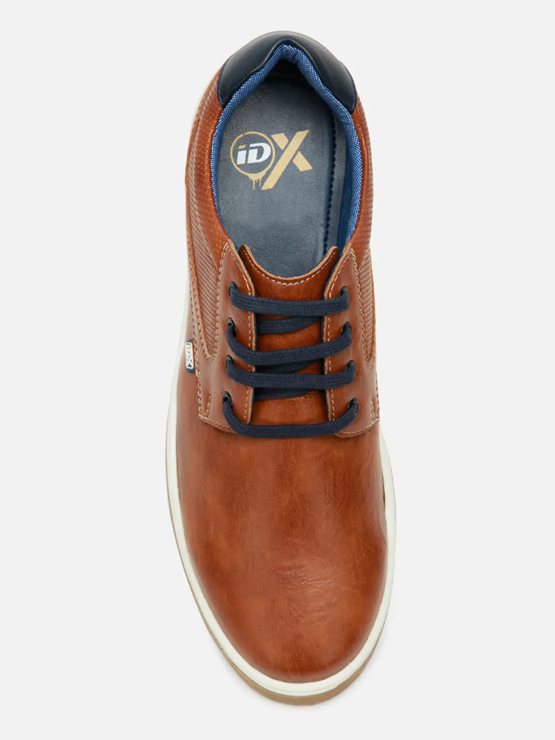 Injury Safe Men's Tan Round Toe Lace Up Casual (IX1017)