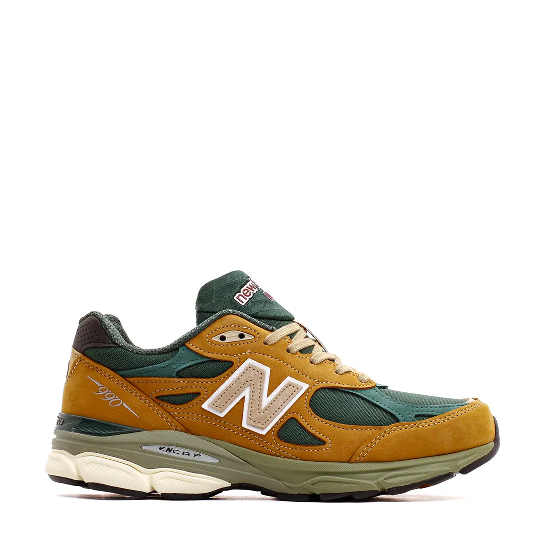 New Balance Men 990v3 Tan Green Made In USA M990WG3 Event Mode