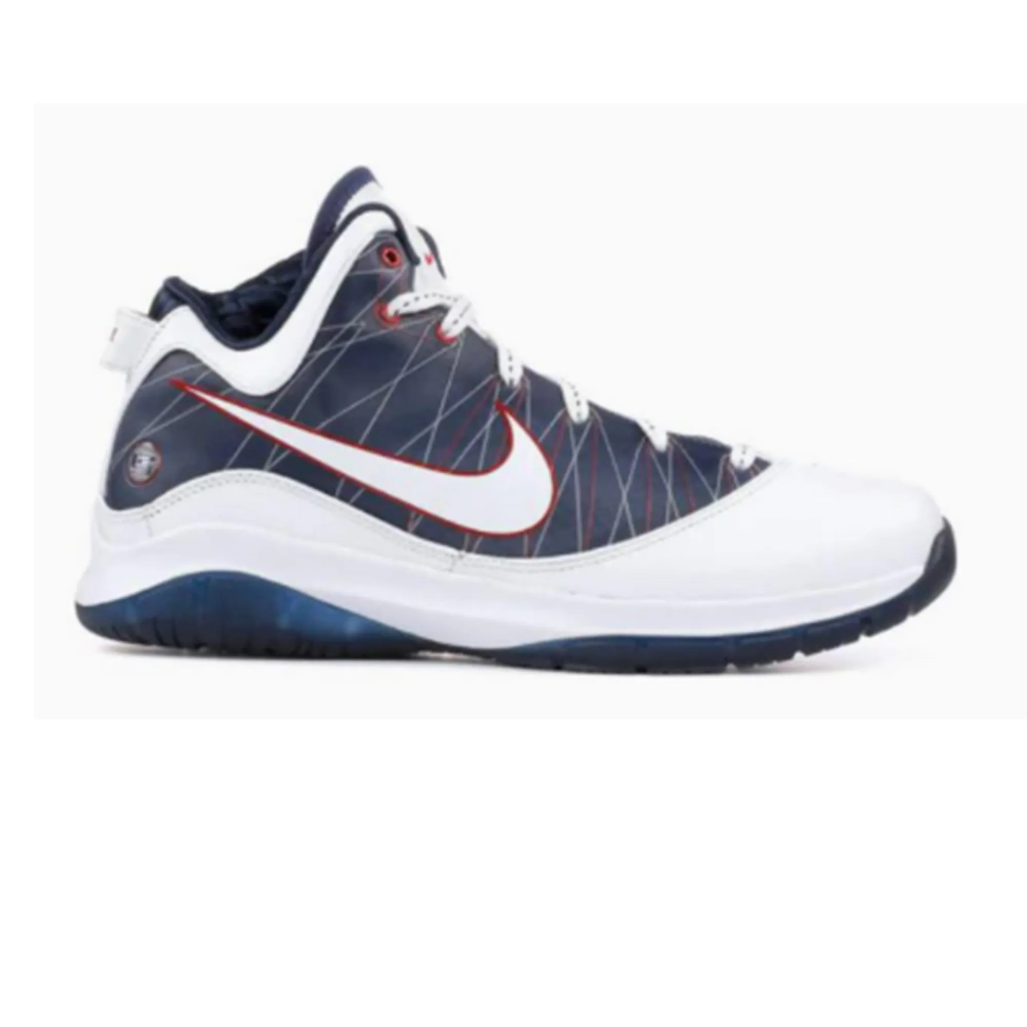 Ventilated Mesh Travel Enthusiasts Nike LeBron 7 PS 'P.S. White / Navy' (2010)