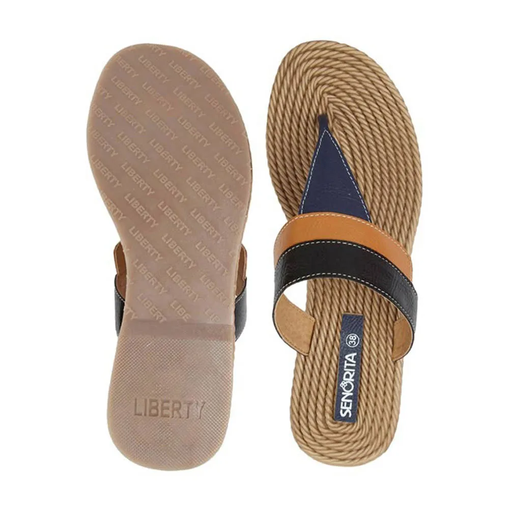 Star Walk Feather Light Urban Stroll Senorita Casual (Blue) Slipper For Women LA-1815 By Liberty