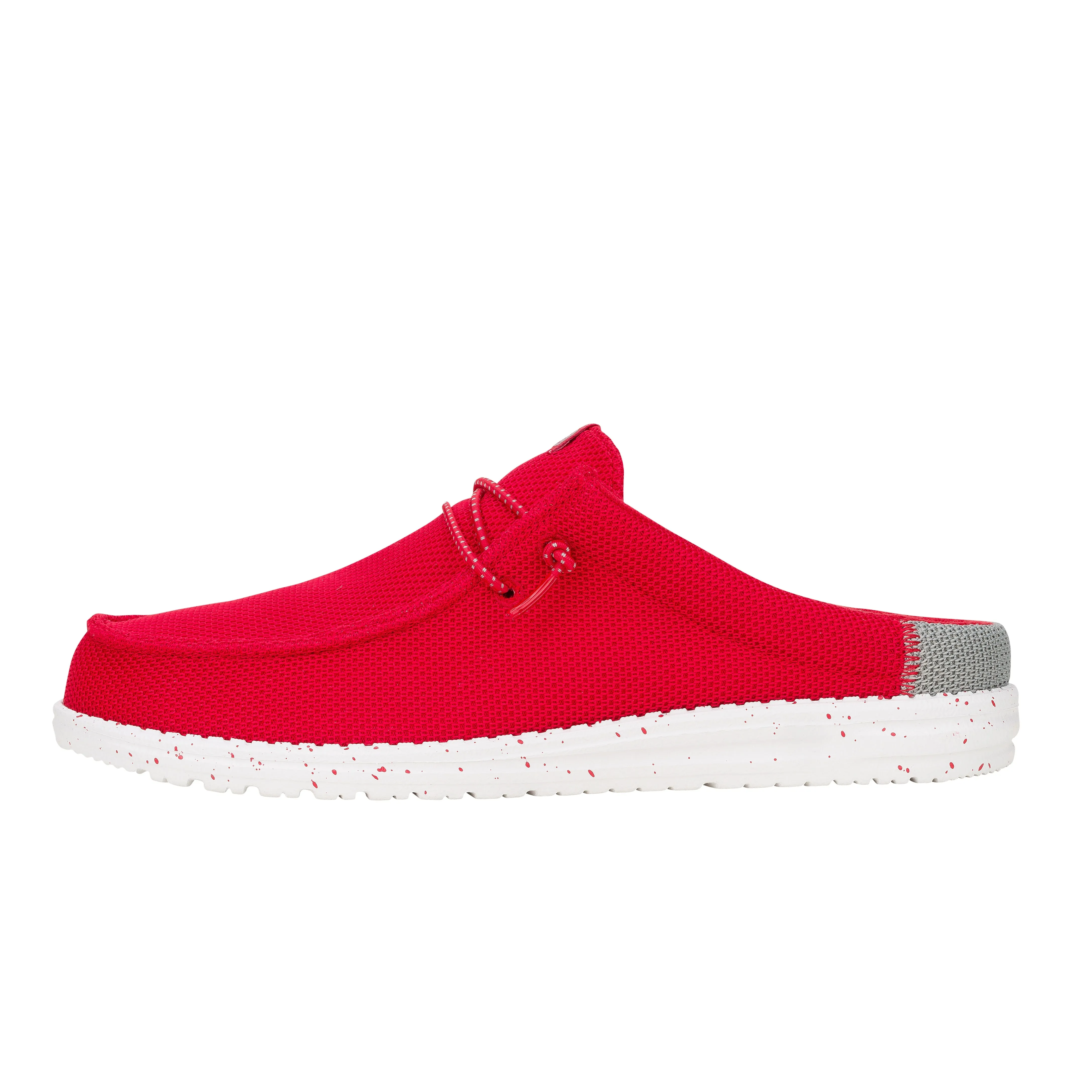 Mid Top Linen Air Wally Slip Varsity - Red/Grey