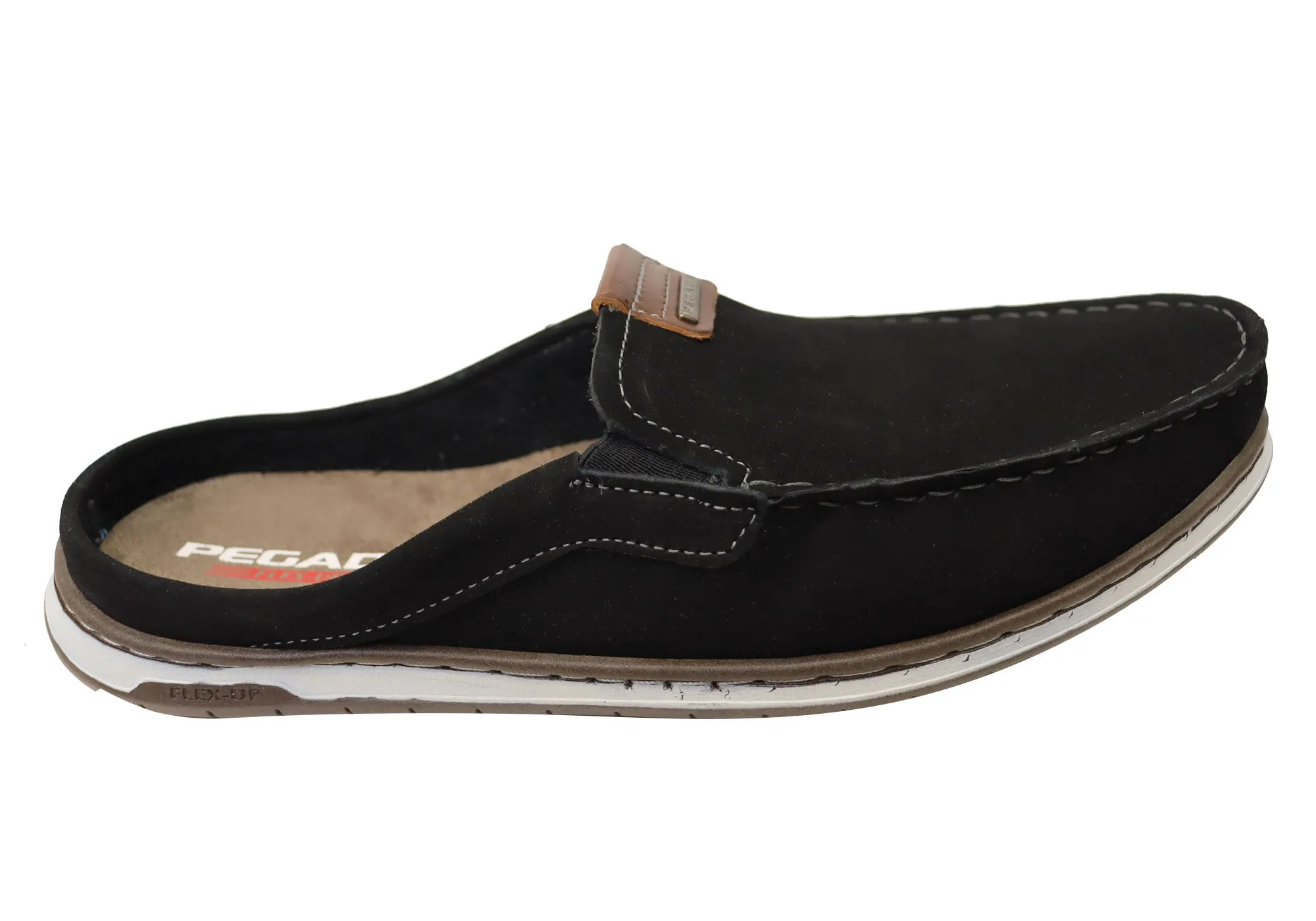 Fashion-Forward Look Soft Cushioning Pegada Coast Mens Leather Slip On Comfort Casual Shoes Made In Brazil