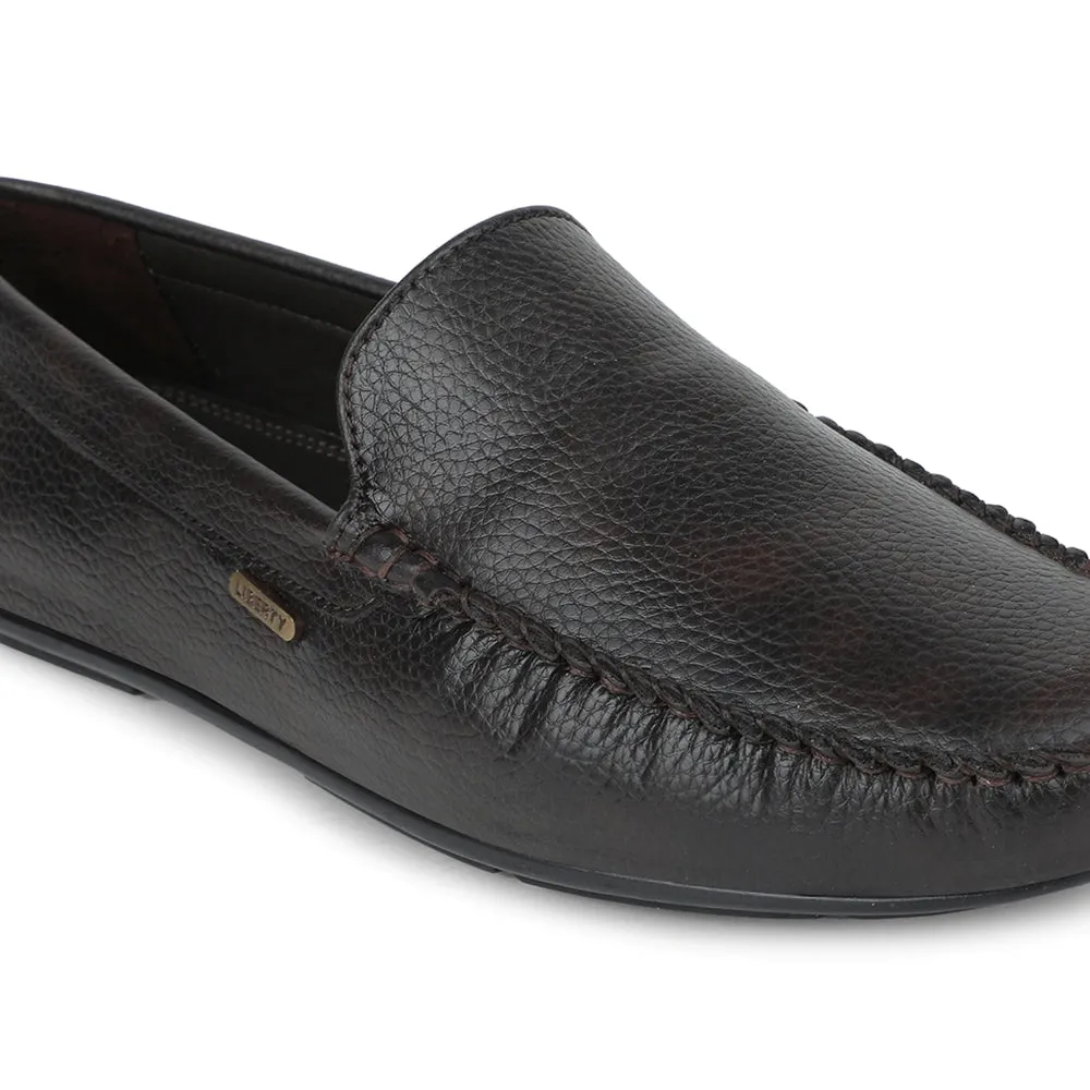 Euro Fit Fortune Brown Casual Loafers For Men AVL-4 By Liberty