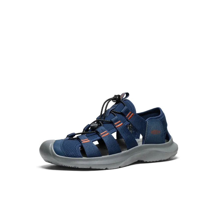 Traction Outsole Perfect Fit Design Men's Seanik H2 Sandal  |  Naval Academy/Gold Flame