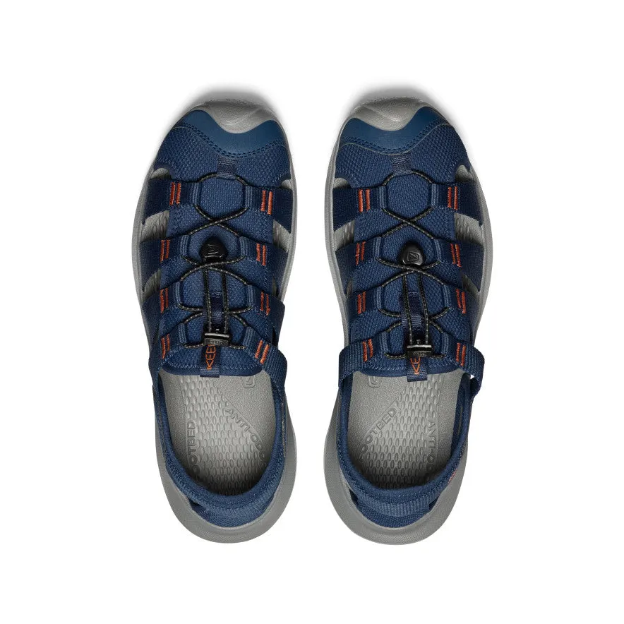 Men's Seanik H2 Sandal  |  Naval Academy/Gold Flame Flexible Step Soft Leather